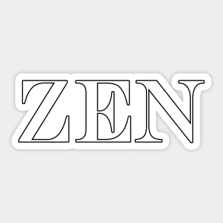 BE ZEN Sticker